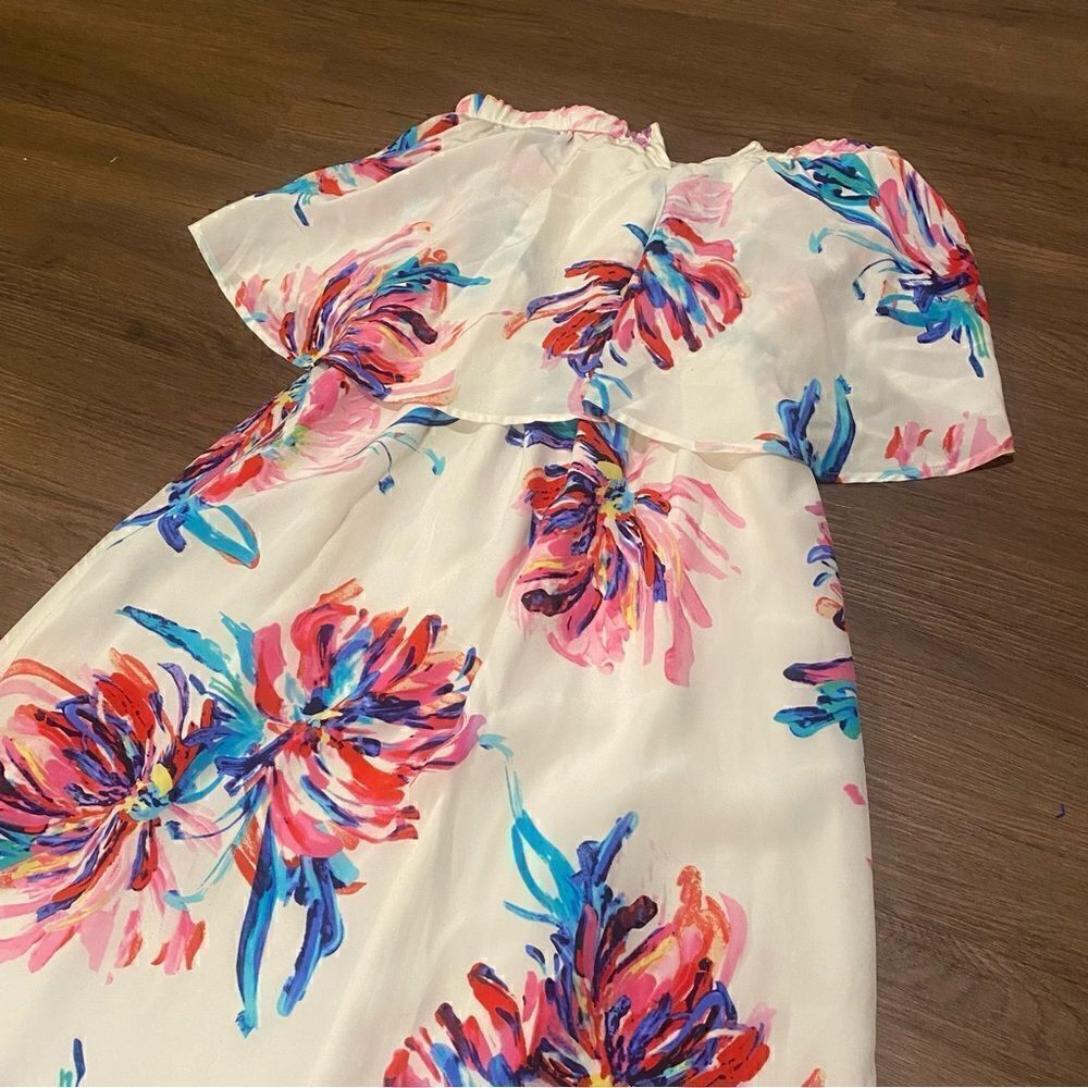 NEW ATHROPOLOGIE Floral Strapless Dress - Picture 3 of 5